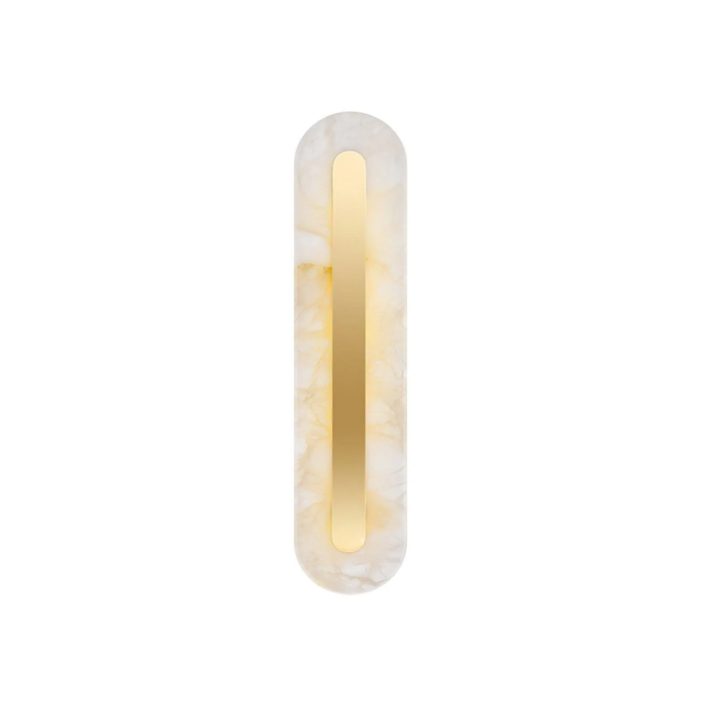 Alabaster Rounded Wall Light - Yiarolight