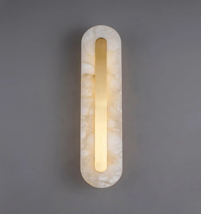 Alabaster Rounded Wall Light - Yiarolight