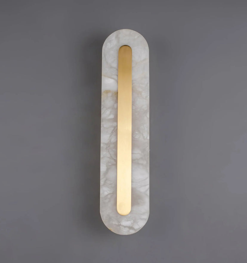 Alabaster Rounded Wall Light - Yiarolight