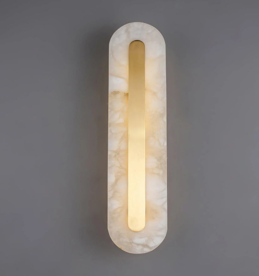 Alabaster Rounded Wall Light - Yiarolight