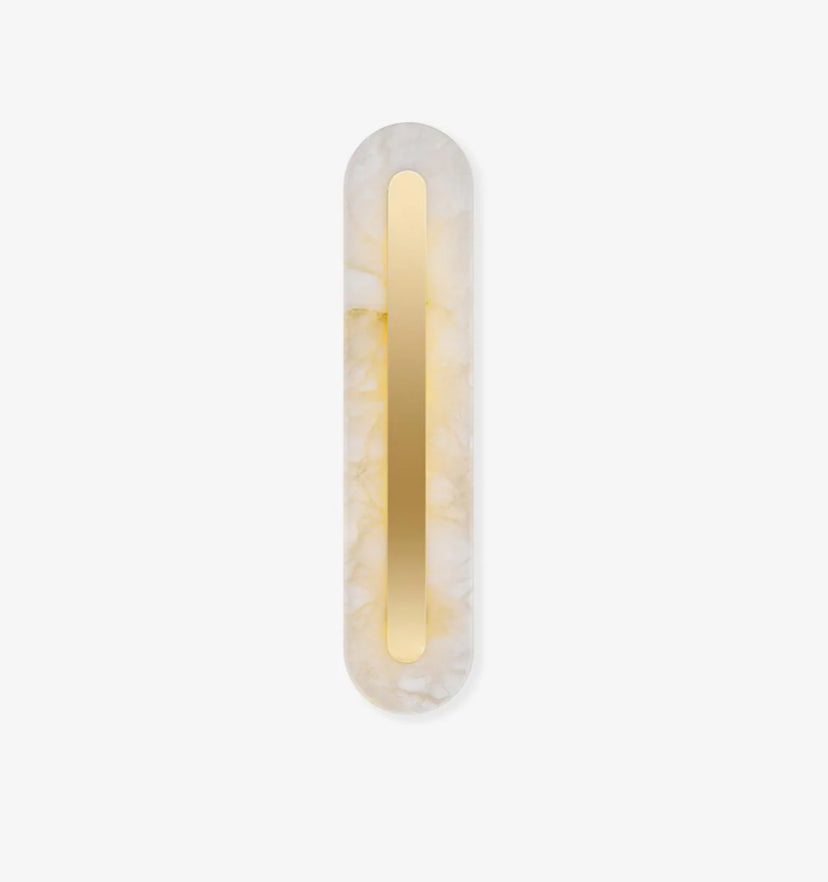 Alabaster Rounded Wall Light - Yiarolight