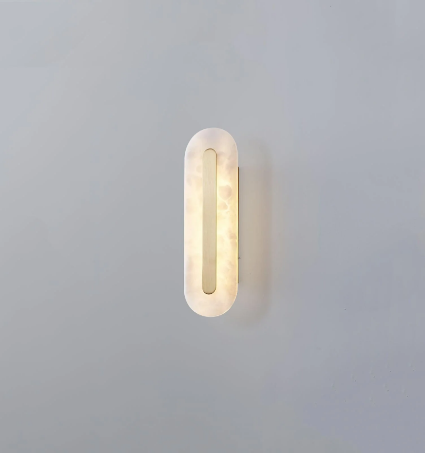 Alabaster Rounded Wall Light - Yiarolight