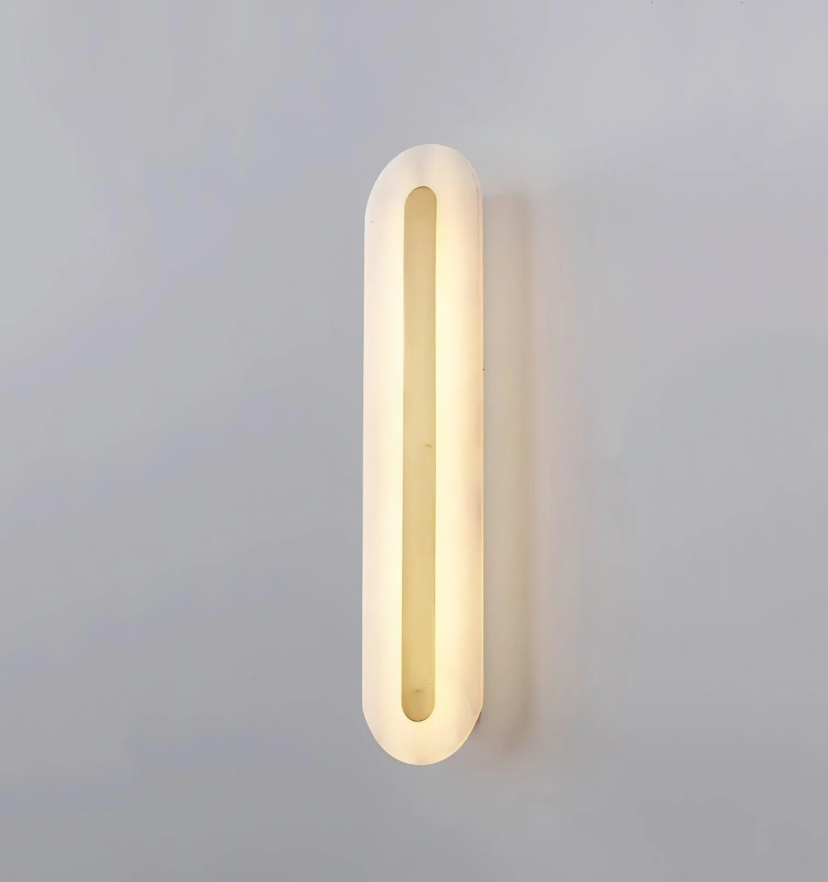 Alabaster Rounded Wall Light - Yiarolight