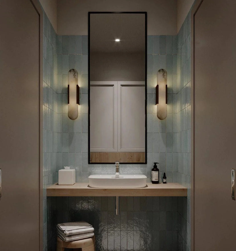 Melange Elongated Alabaster Wall Lamp - Yiarolight