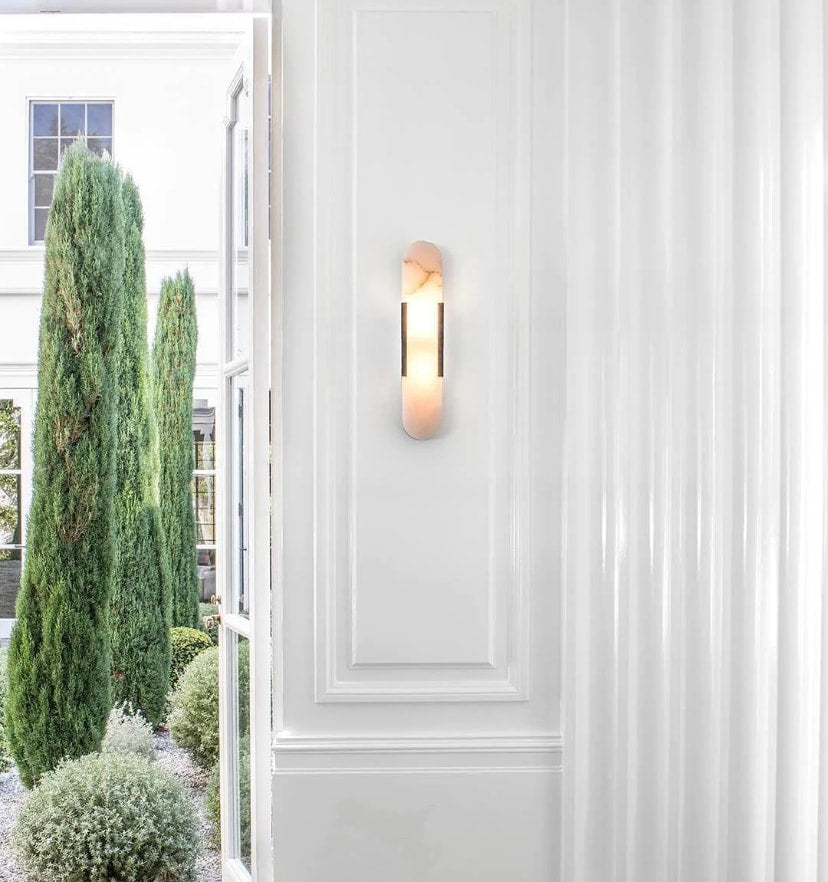 Melange Elongated Alabaster Wall Lamp - Yiarolight