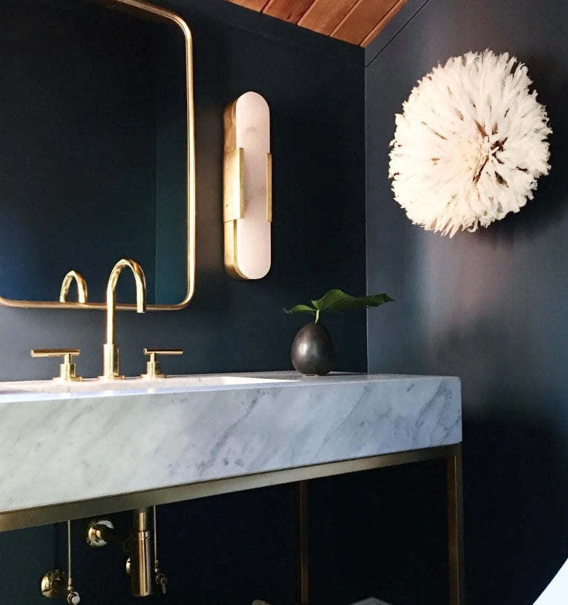 Melange Elongated Alabaster Wall Lamp - Yiarolight