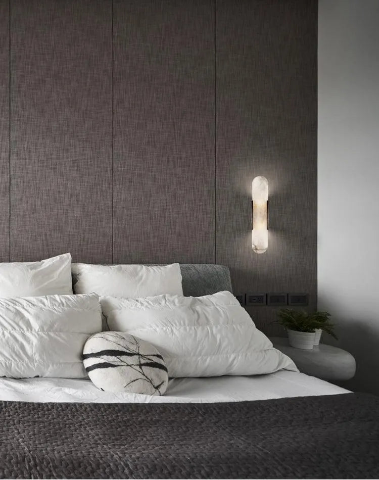 Melange Elongated Alabaster Wall Lamp - Yiarolight