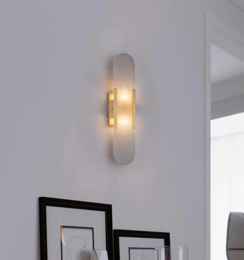 Melange Elongated Alabaster Wall Lamp - Yiarolight