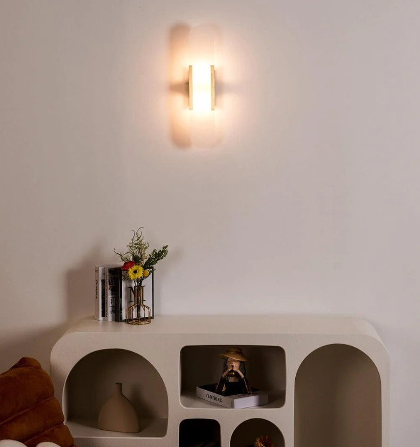 Melange Elongated Alabaster Wall Lamp - Yiarolight