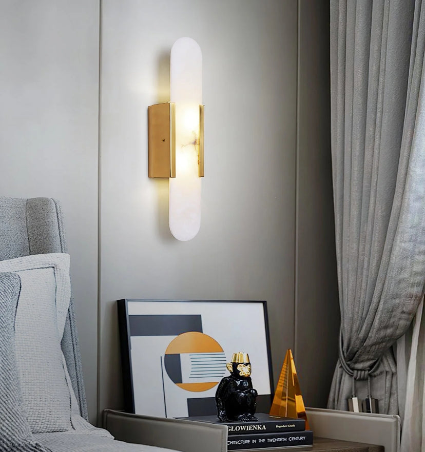 Melange Elongated Alabaster Wall Lamp - Yiarolight