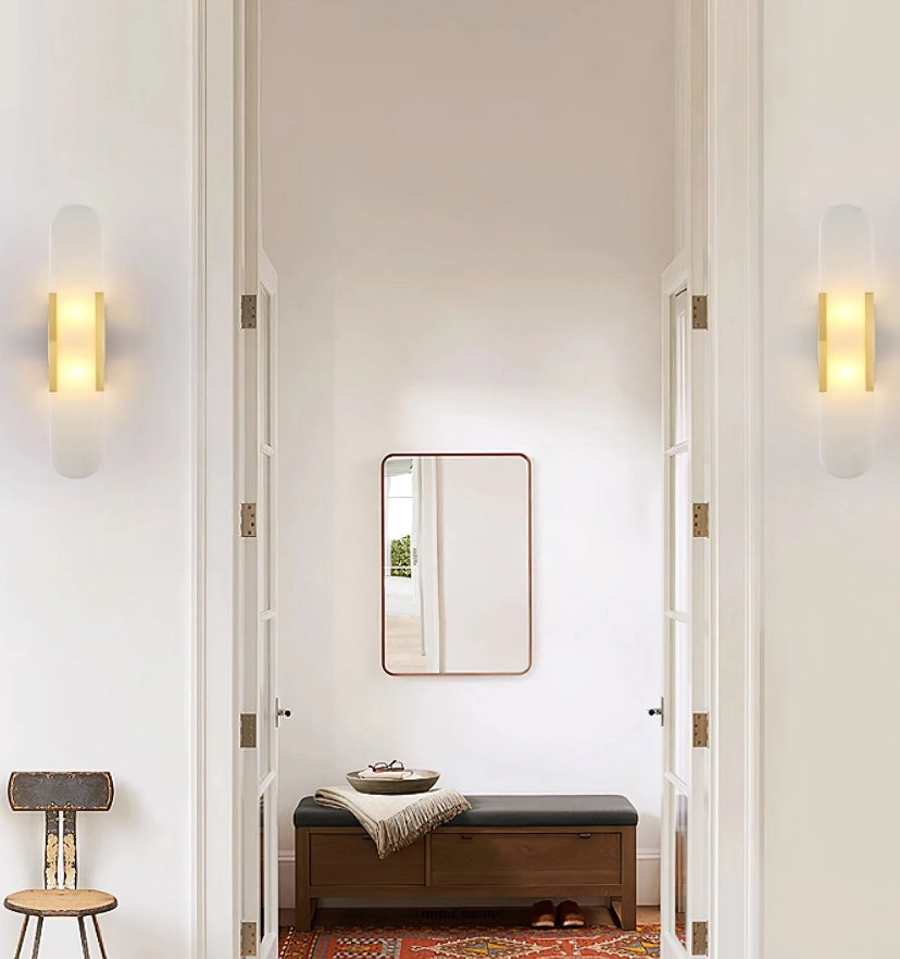 Melange Elongated Alabaster Wall Lamp - Yiarolight