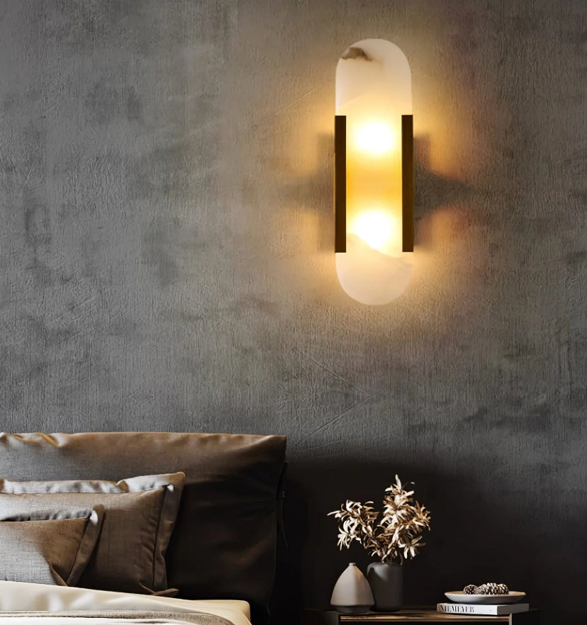 Melange Elongated Alabaster Wall Lamp - Yiarolight