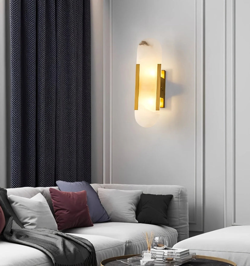 Melange Elongated Alabaster Wall Lamp - Yiarolight