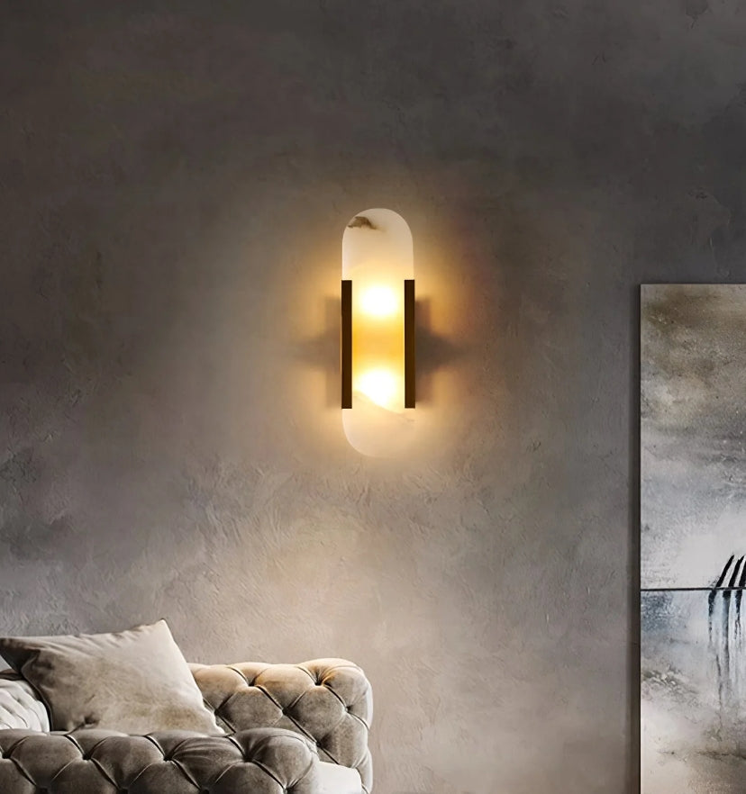 Melange Elongated Alabaster Wall Lamp - Yiarolight