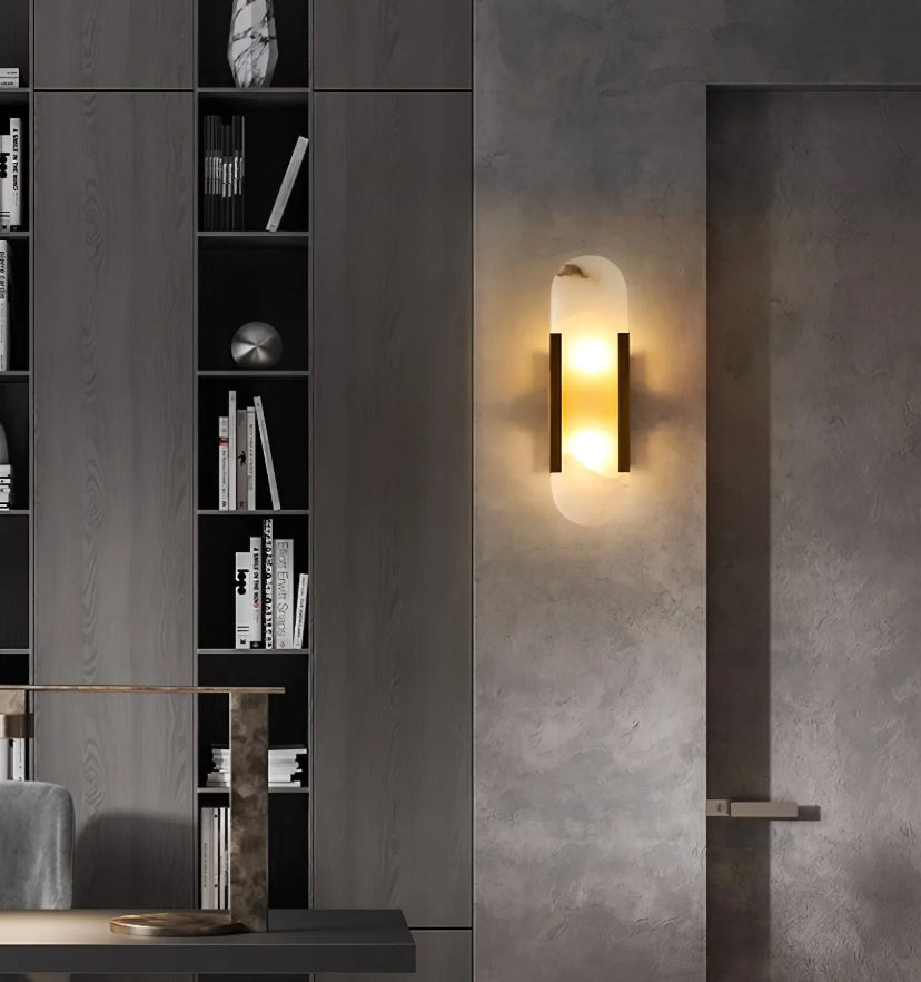 Melange Elongated Alabaster Wall Lamp - Yiarolight
