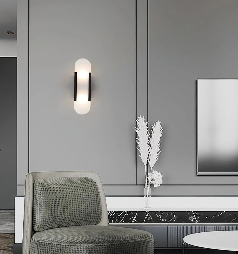 Melange Elongated Alabaster Wall Lamp - Yiarolight
