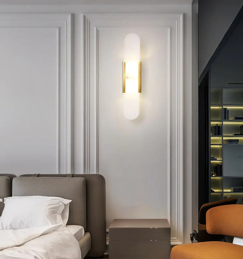 Melange Elongated Alabaster Wall Lamp - Yiarolight