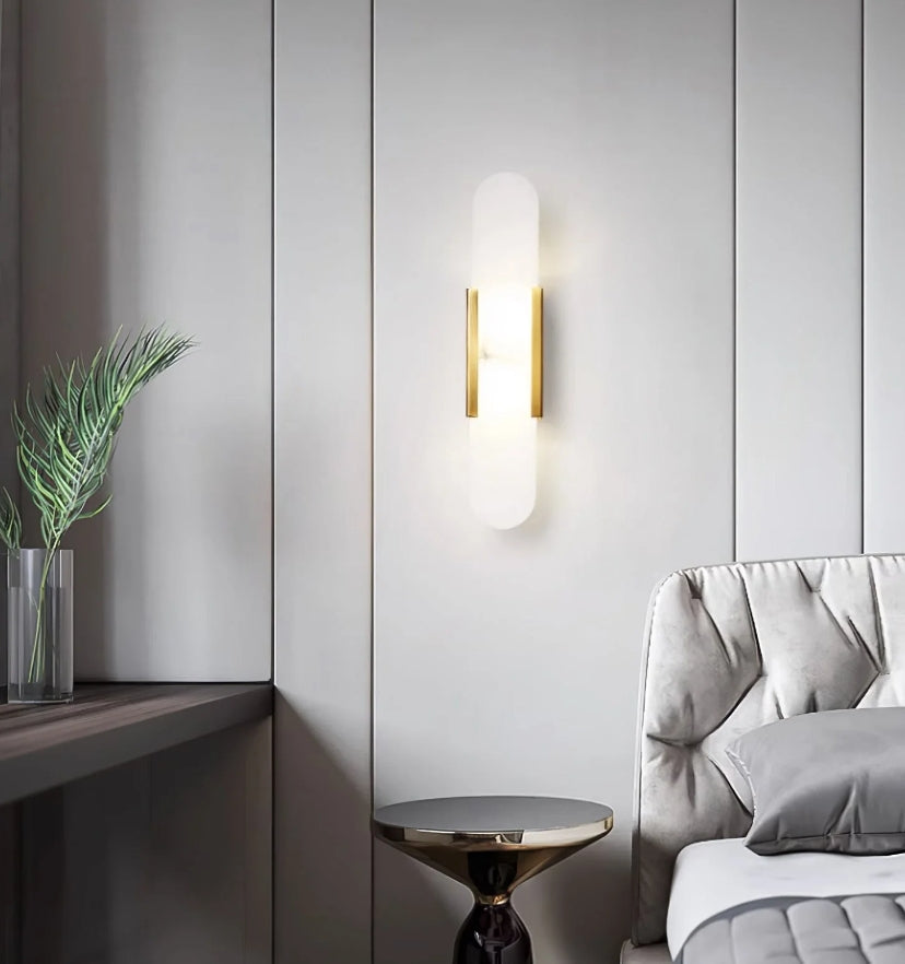 Melange Elongated Alabaster Wall Lamp - Yiarolight