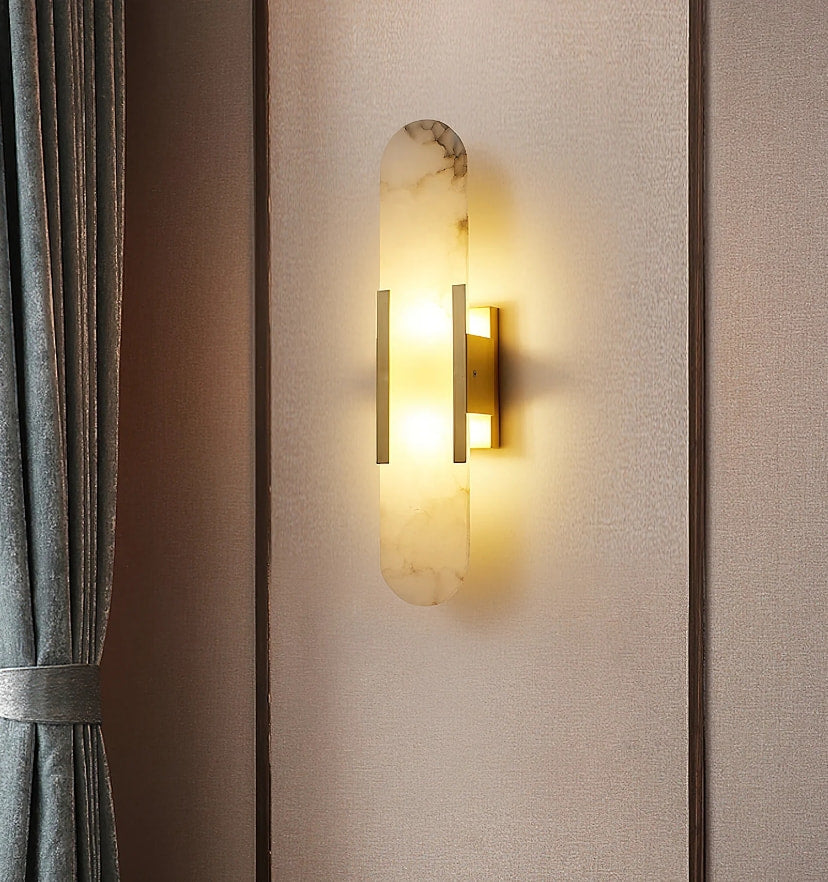 Melange Elongated Alabaster Wall Lamp - Yiarolight
