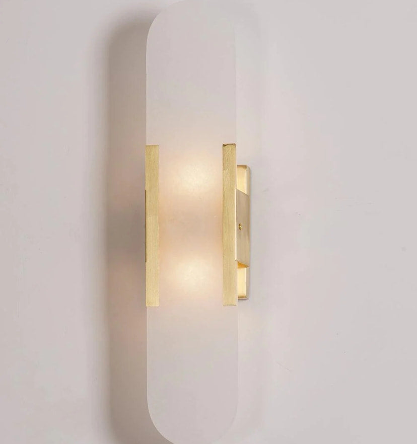 Melange Elongated Alabaster Wall Lamp - Yiarolight