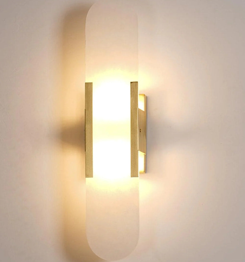 Melange Elongated Alabaster Wall Lamp - Yiarolight