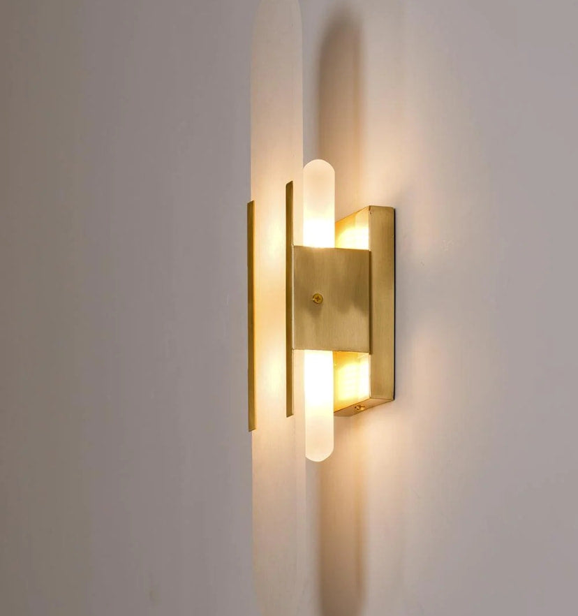 Melange Elongated Alabaster Wall Lamp - Yiarolight