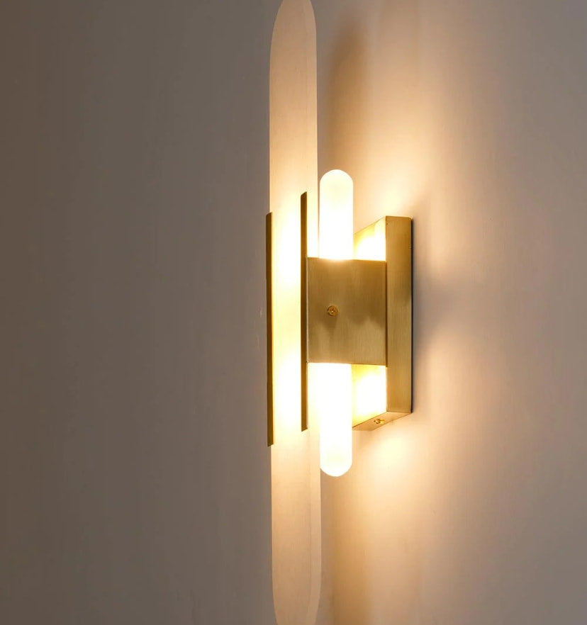 Melange Elongated Alabaster Wall Lamp - Yiarolight