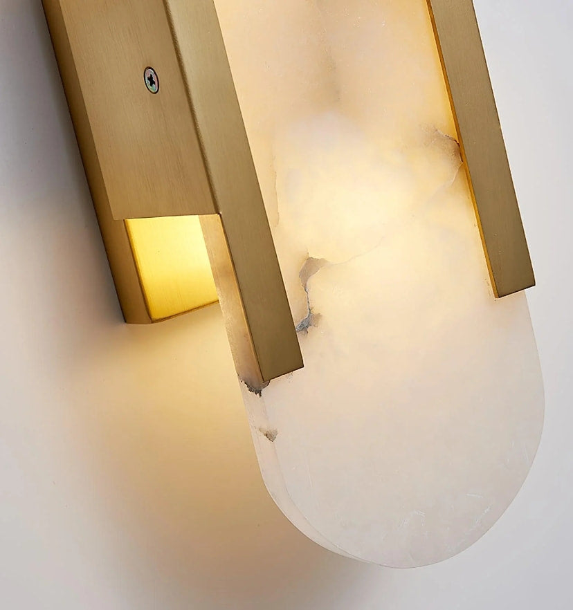 Melange Elongated Alabaster Wall Lamp - Yiarolight