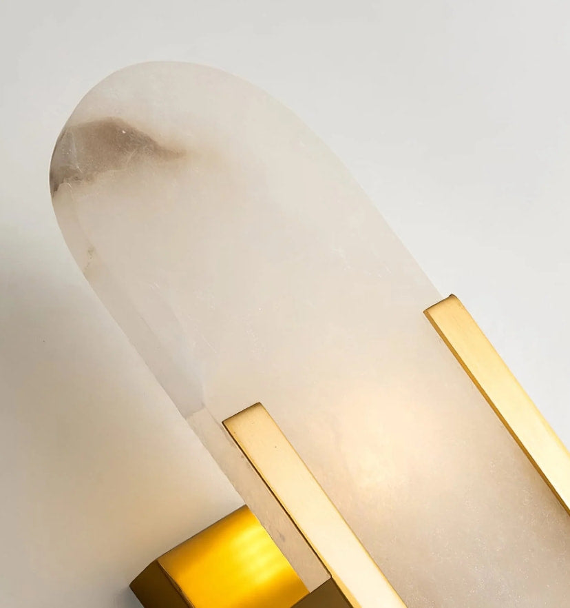 Melange Elongated Alabaster Wall Lamp - Yiarolight