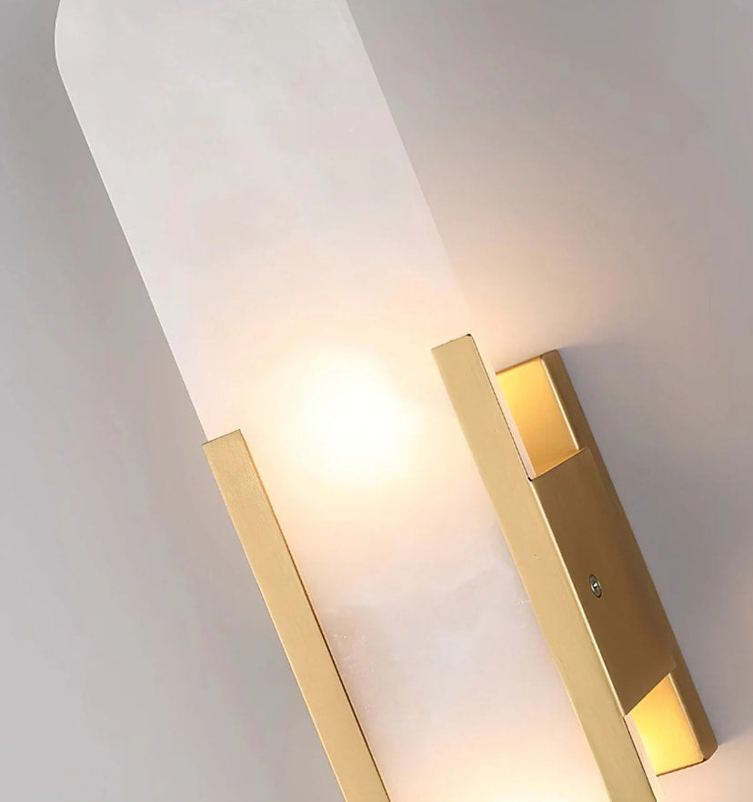 Melange Elongated Alabaster Wall Lamp - Yiarolight