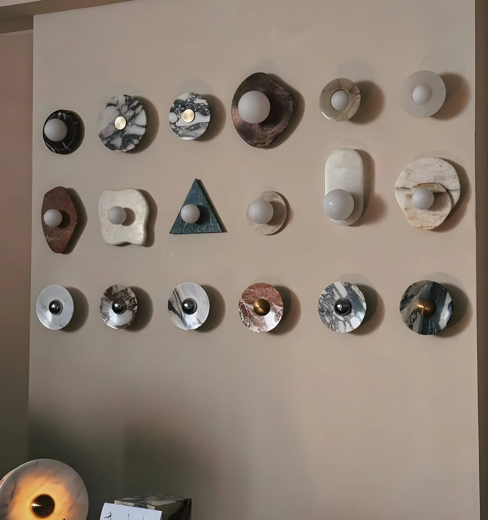 Messier Marble Rechargeable Wall Lamp - Yiarolight