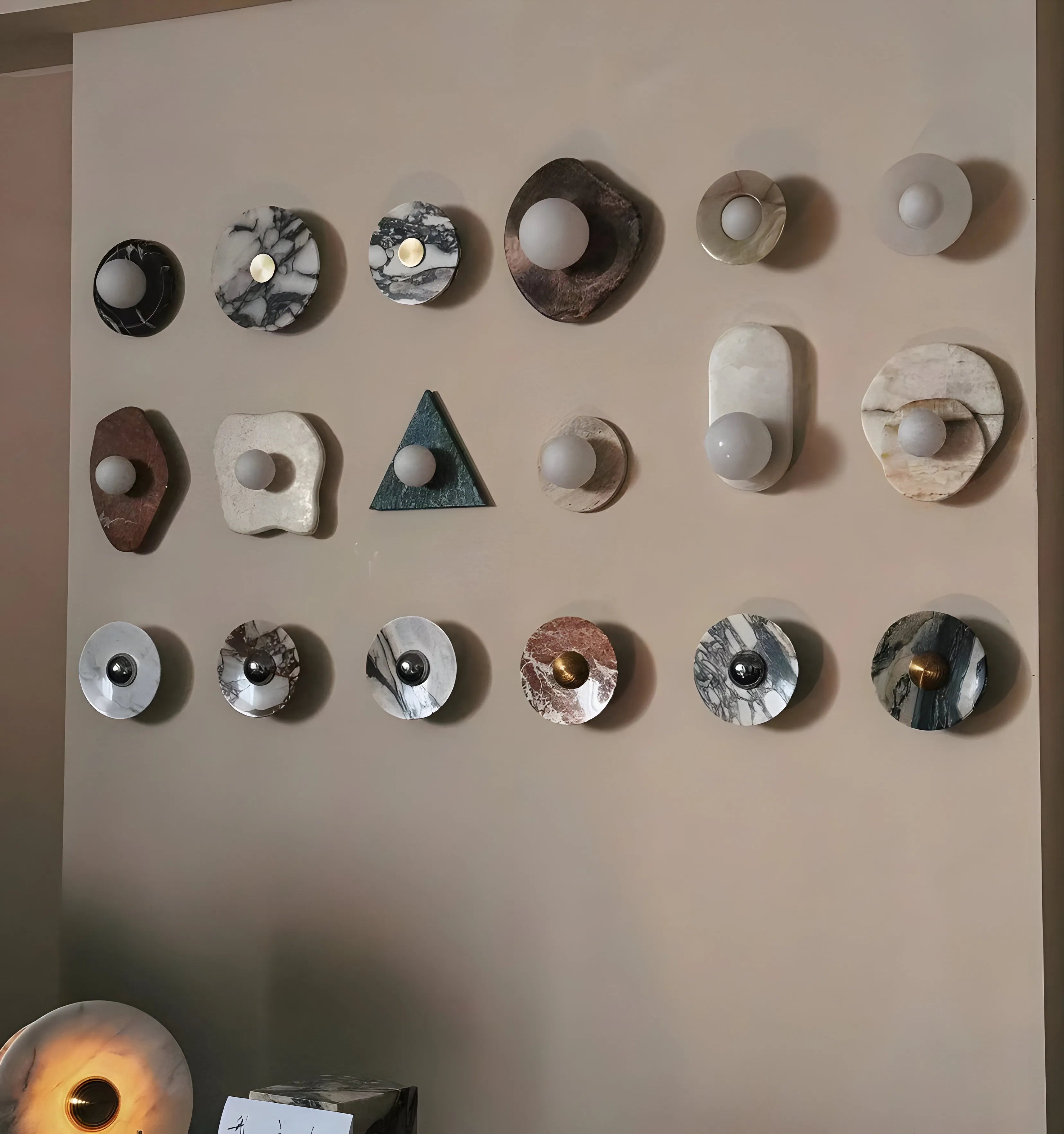 Messier Marble Rechargeable Wall Lamp - Yiarolight