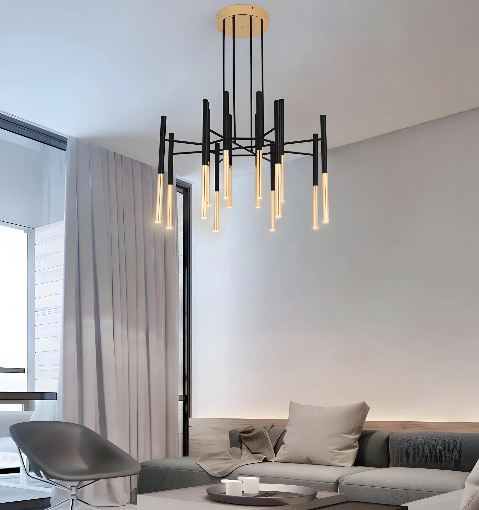 Metal Tubular Chandelier - Yiarolight
