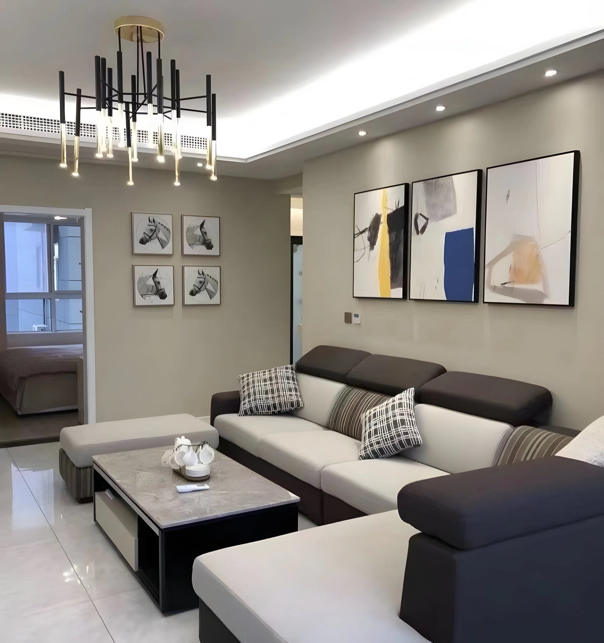 Metal Tubular Chandelier - Yiarolight