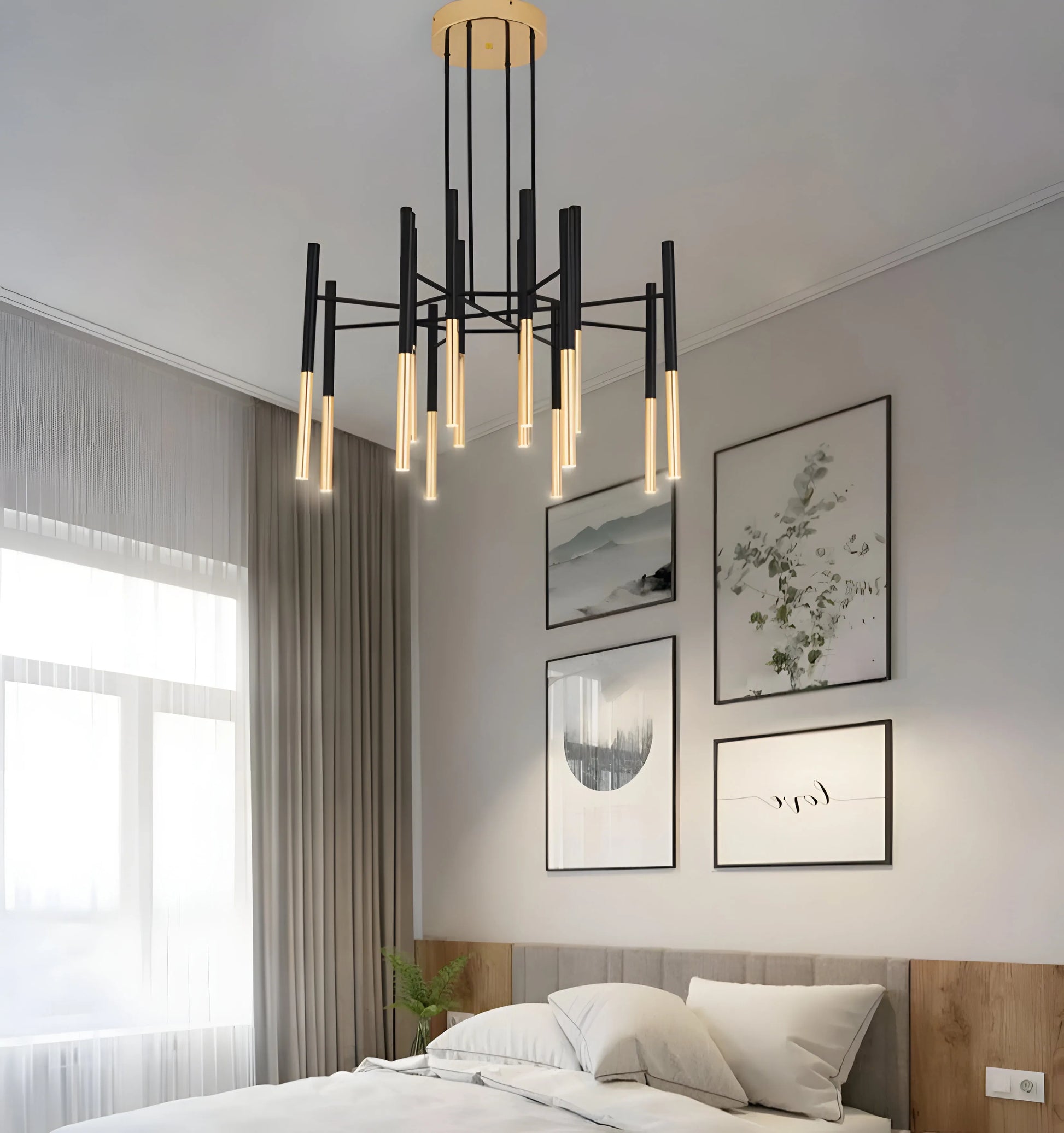 Metal Tubular Chandelier - Yiarolight
