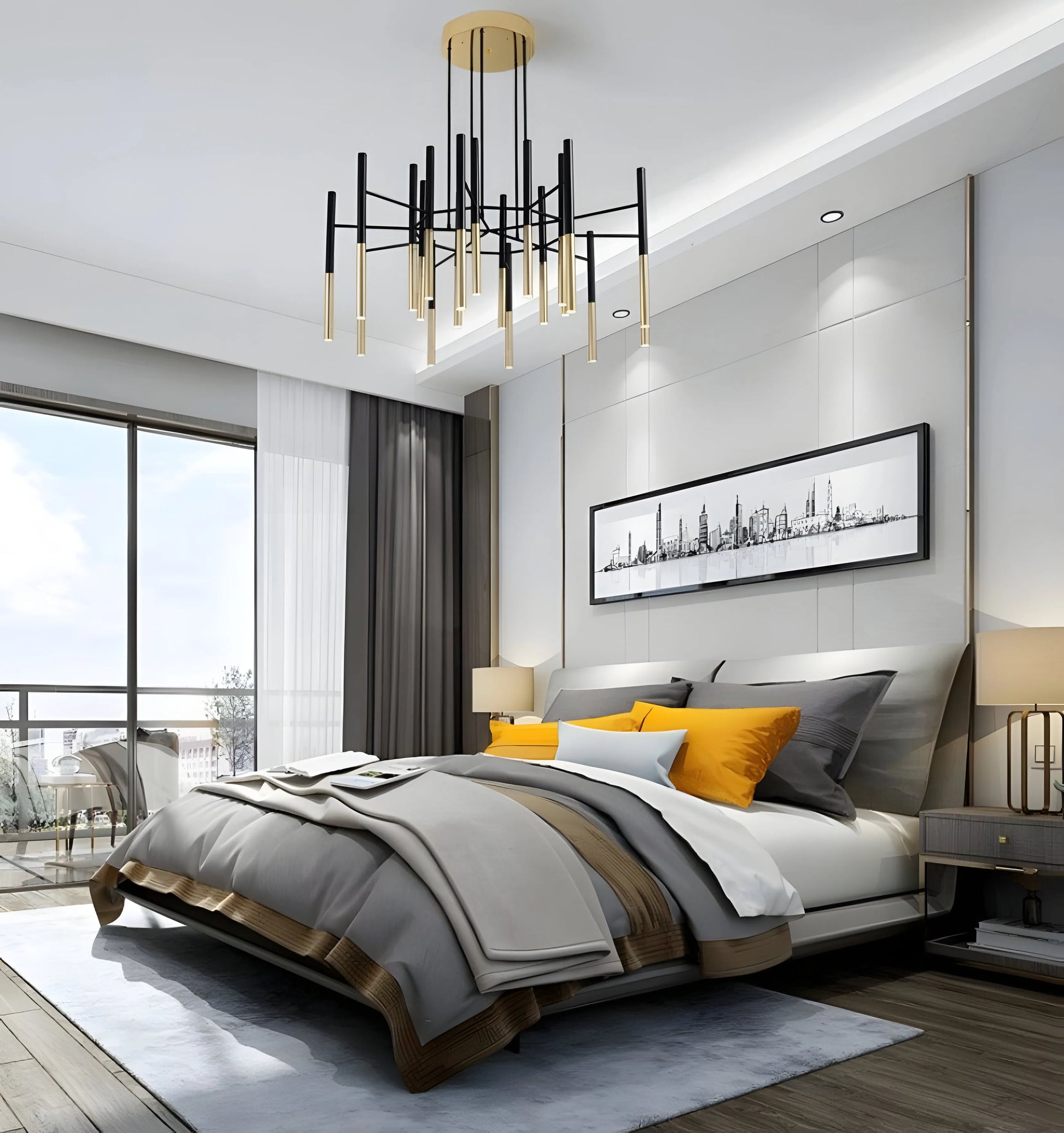 Metal Tubular Chandelier - Yiarolight