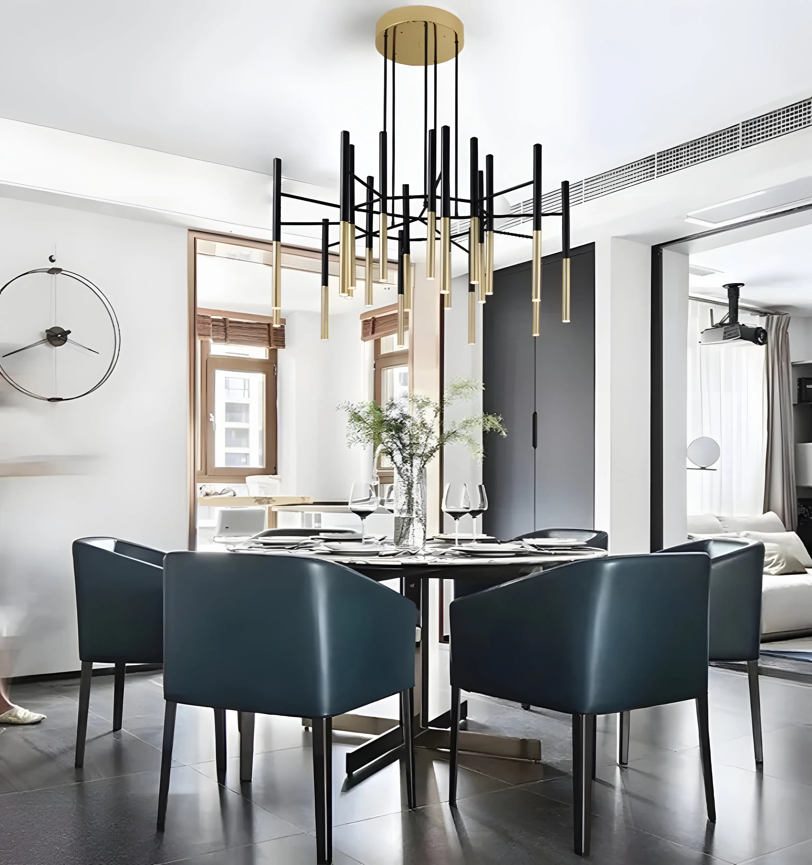 Metal Tubular Chandelier - Yiarolight