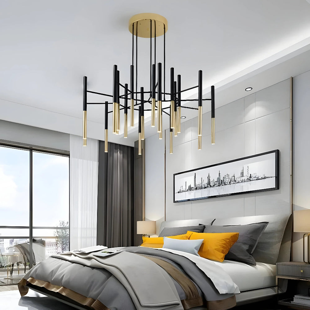 Metal Tubular Chandelier - Yiarolight