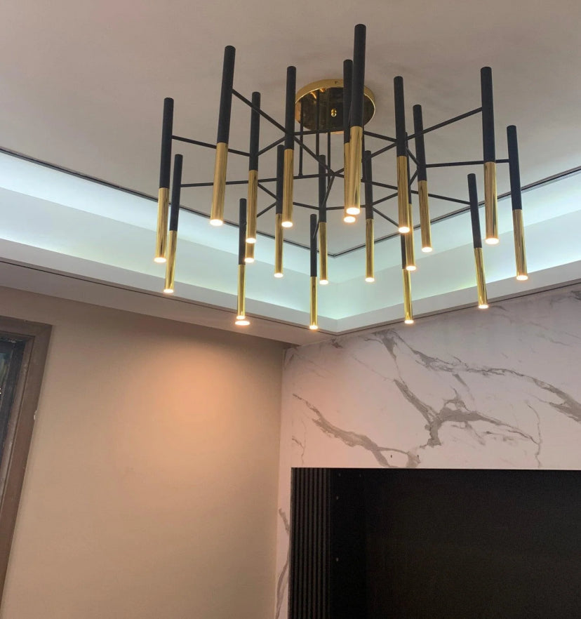 Metal Tubular Chandelier - Yiarolight