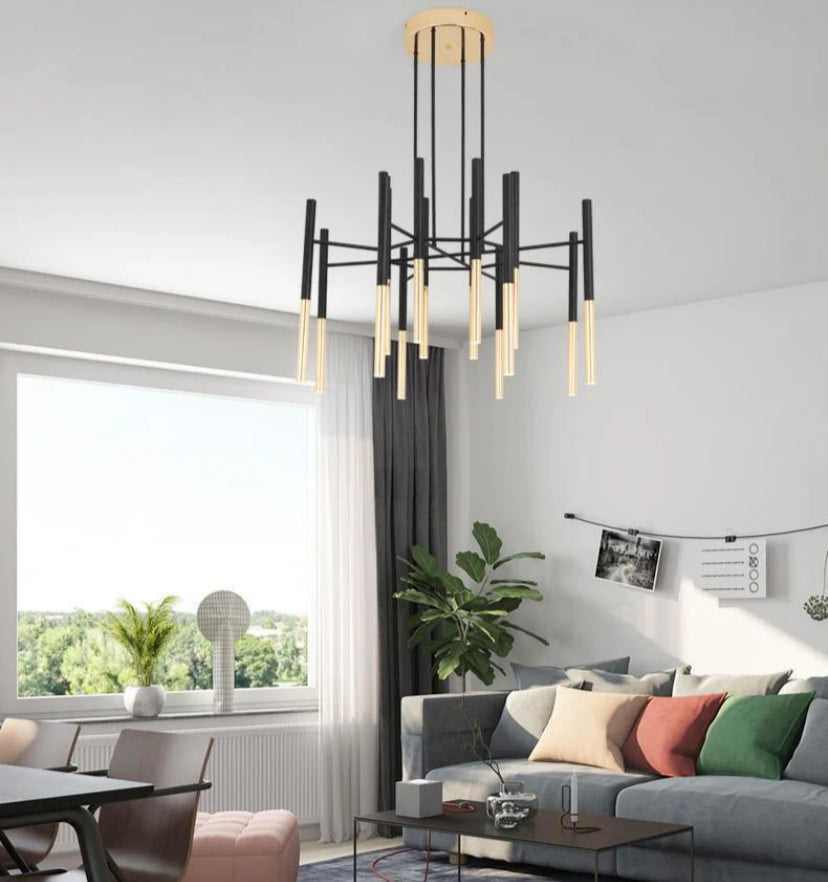 Metal Tubular Chandelier - Yiarolight