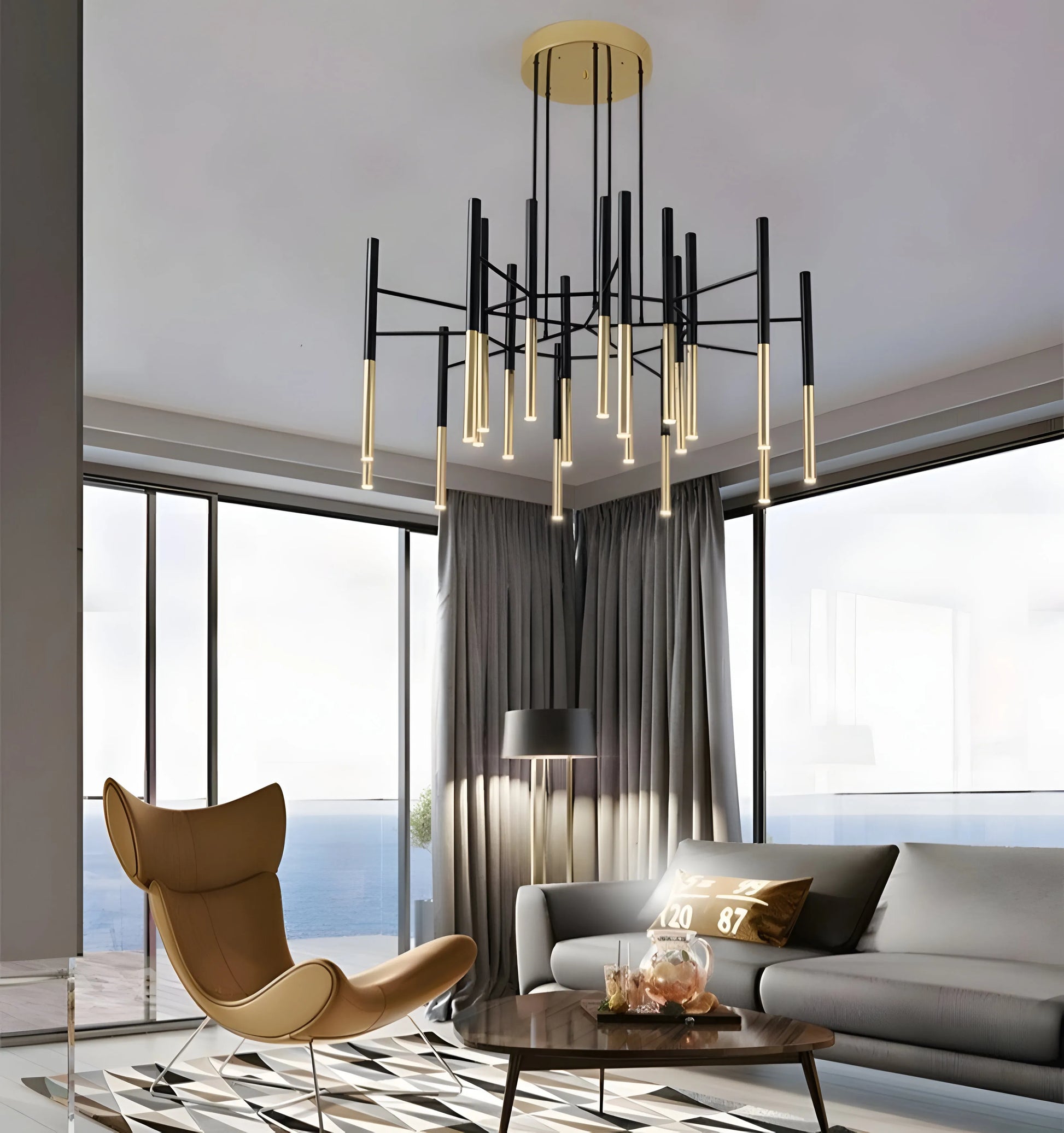 Metal Tubular Chandelier - Yiarolight