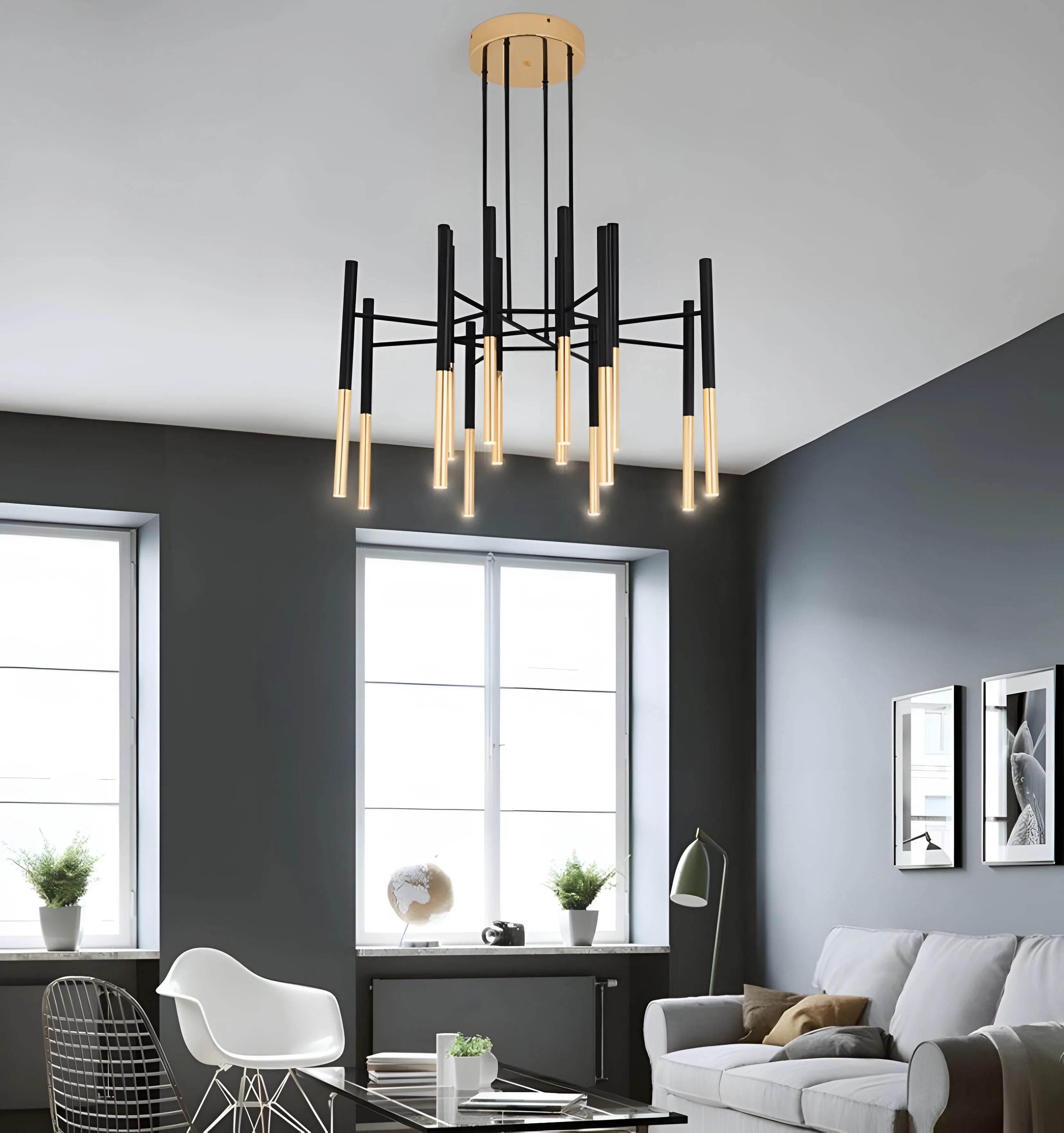 Metal Tubular Chandelier - Yiarolight