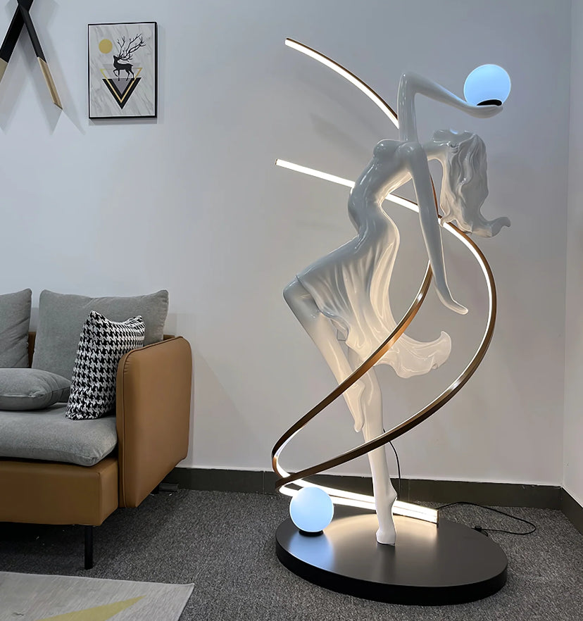 Misha Goddess Statue Floor Lamp - Yiarolight