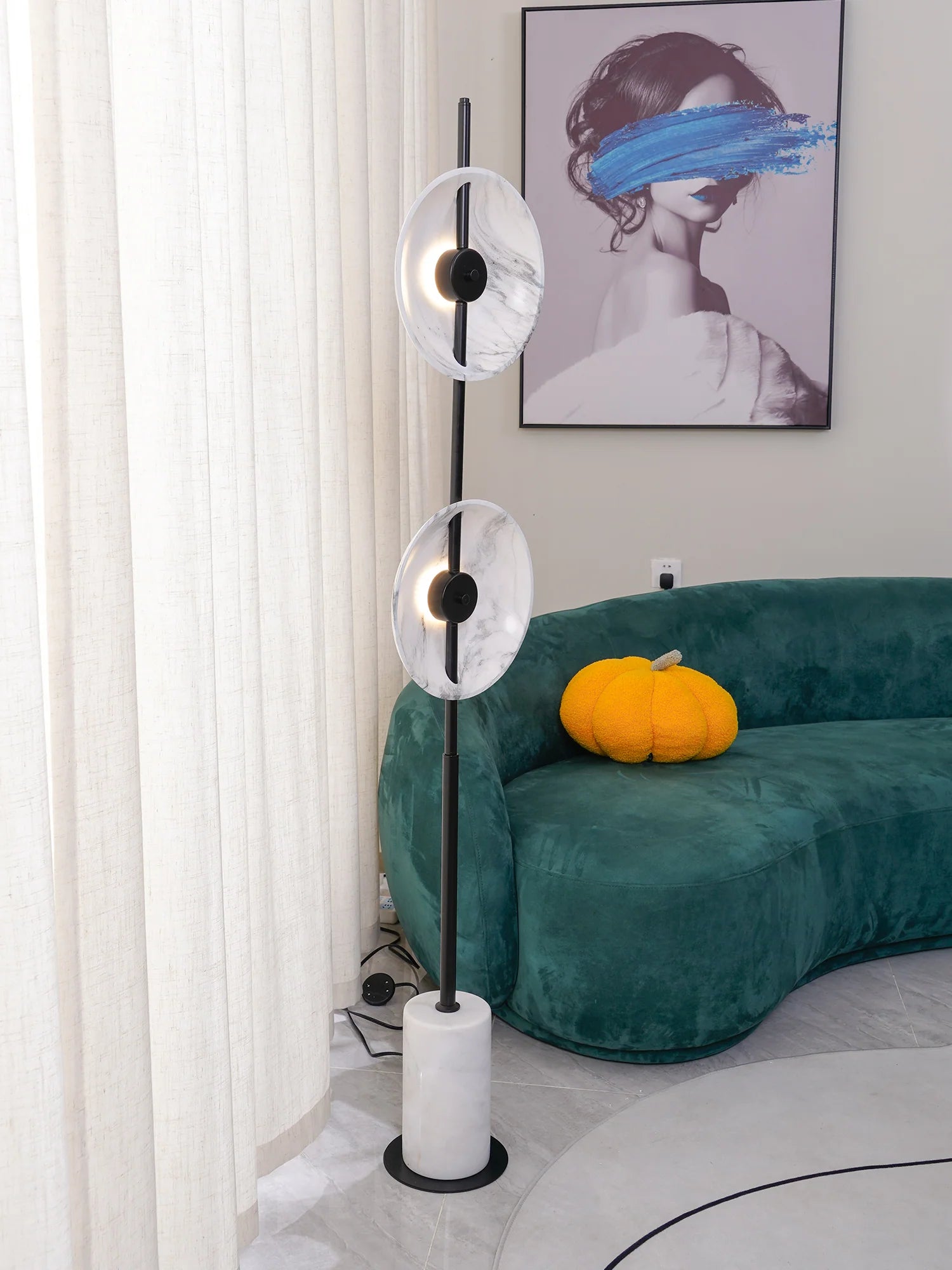Double Moon Floor Lamp - Yiarolight