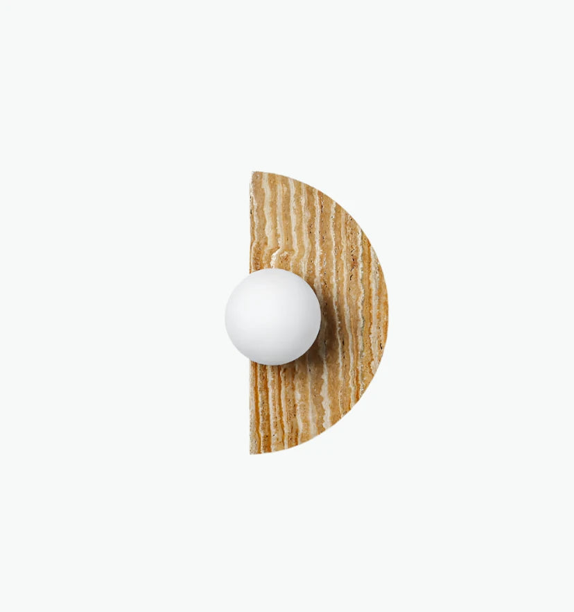 Moon Travertine Wall Light - Yiarolight