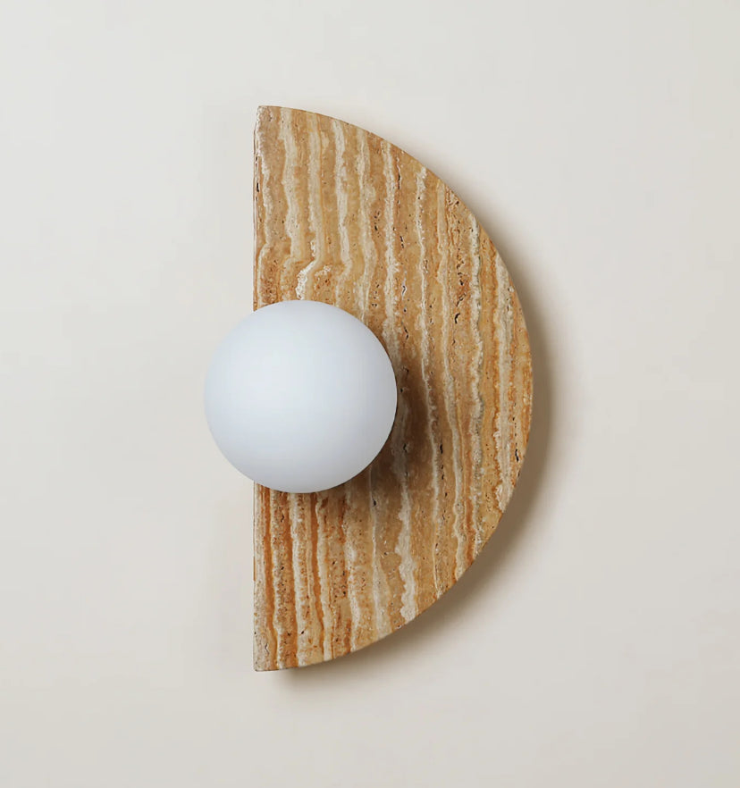 Moon Travertine Wall Light - Yiarolight