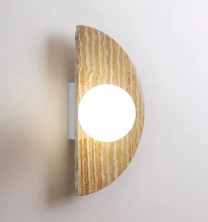 Moon Travertine Wall Light - Yiarolight