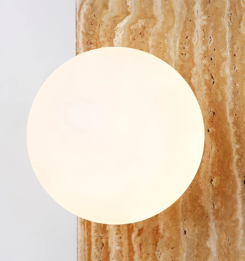 Moon Travertine Wall Light - Yiarolight