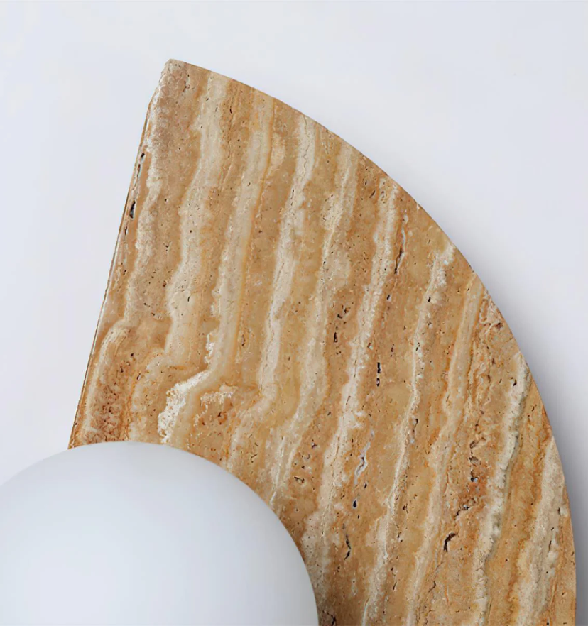 Moon Travertine Wall Light - Yiarolight