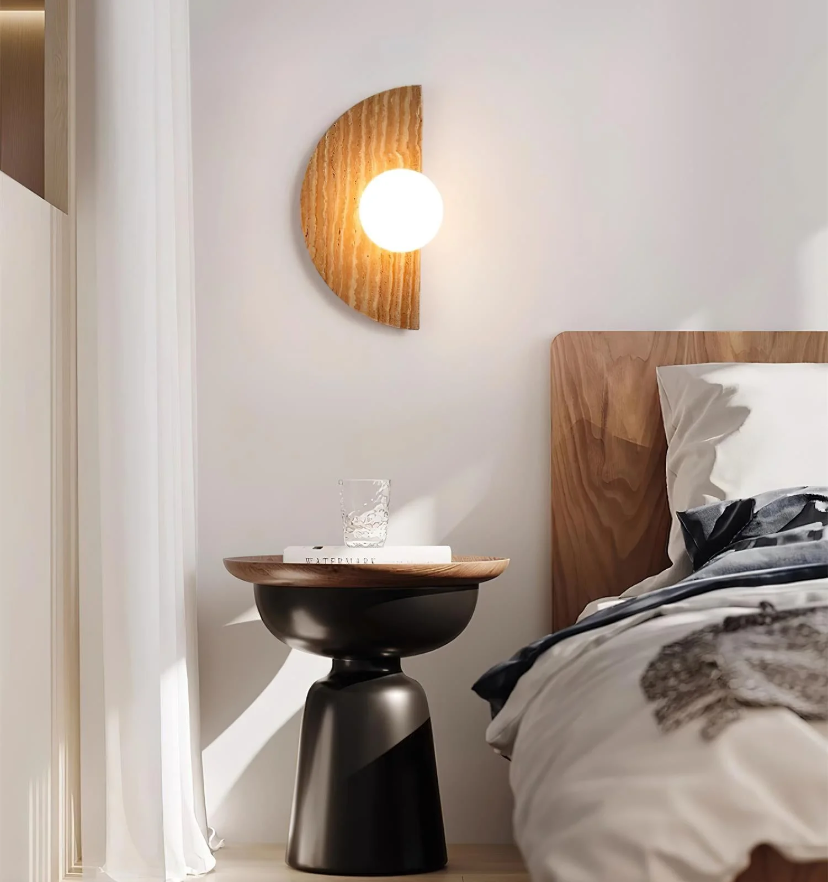 Moon Travertine Wall Light - Yiarolight